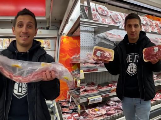 Un argentino que vive en Europa y viajó a nuestro país quedó sorprendido con el precio de la carne