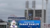 Covid misinformation spikes in wake of Damar Hamlin's on-field collapse