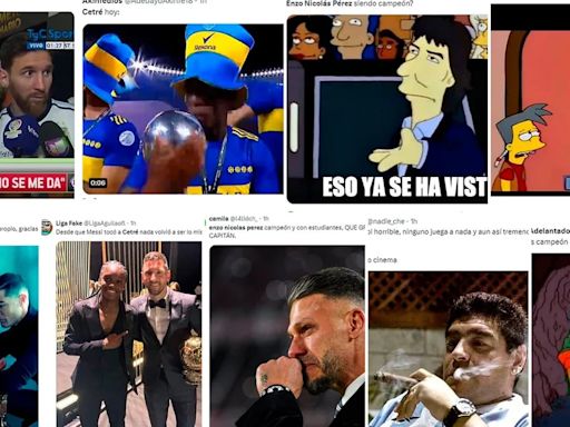 Estallaron los memes por el título de Estudiantes ante Vélez: Cetré en modo Messi, el “llanto” de Boca por Enzo Pérez y burlas a Gimnasia