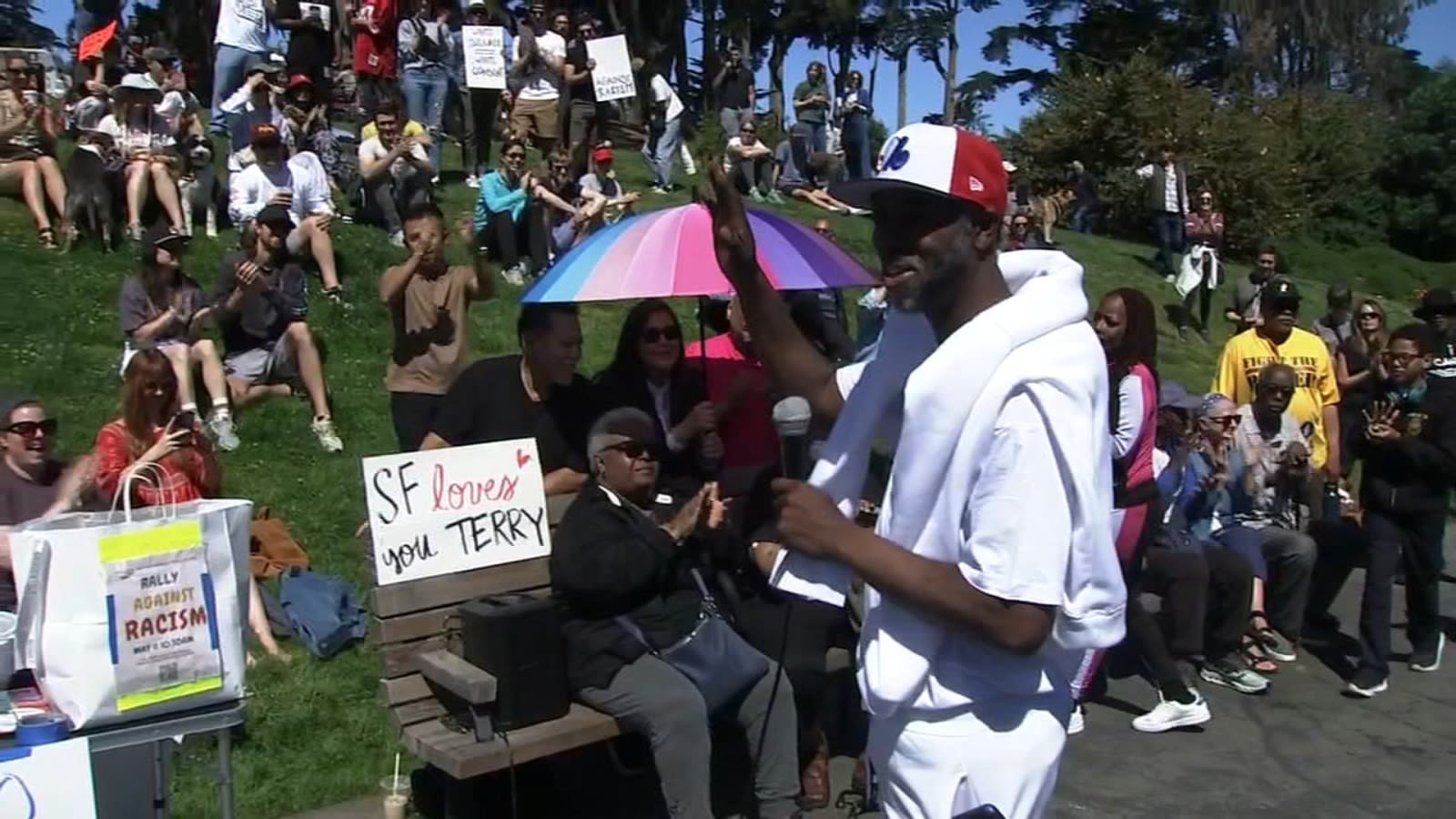 Neighbors rally for Black San Francisco man targeted with racist dolls at his doorstep