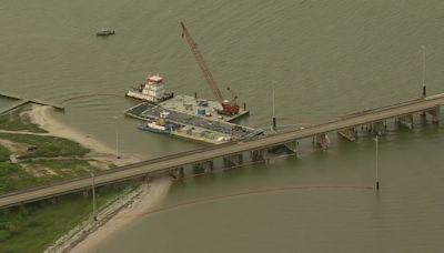 Pelican Island Bridge hit by barge near Galveston; company responds