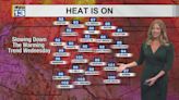 Hotter temperatures with rain building up through weekend