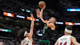 Celtics' Porzingis leaves playoff game in Miami with right calf tightness