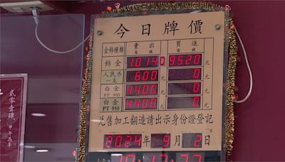 金價站穩2500美元? 每錢一度突破台幣10140元