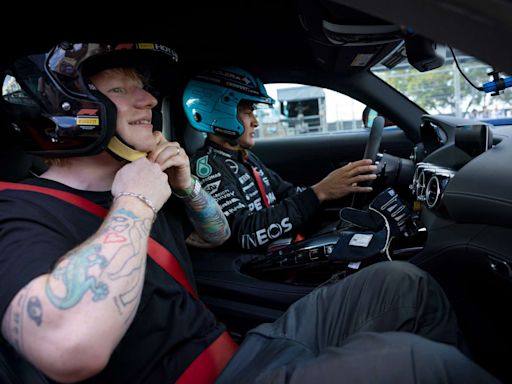 Ed Sheeran Takes 'Hot Lap' with F1 Driver George Russell in Miami: 'That Was Really F---ed Up'