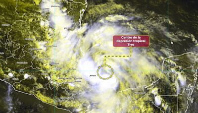 Se forma una nueva depresión tropical frente a las costas de Veracruz, México