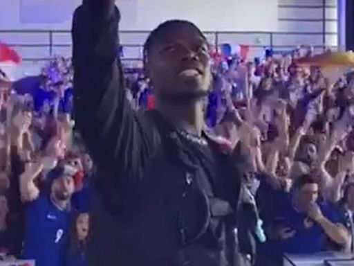 France fans scream support for Paul Pogba at Euro 2024