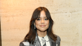 Jenna Ortega Is a Preppy Schoolgirl in Patchwork Shorts Suit and Knee High Socks