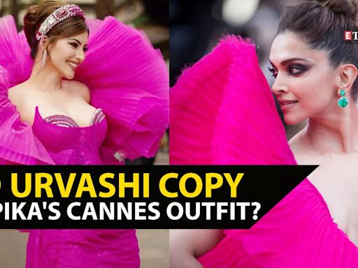 Urvashi Rautela's ensemble at Cannes 2024 garners attention amidst copycat claims; fans ask 'Didn't Deepika Padukone wear something similar...' | Etimes - Times of India Videos