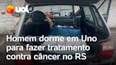 Rio Grande do Sul: Homem dormiu em Uno para fazer tratamento contra câncer em Porto Alegre