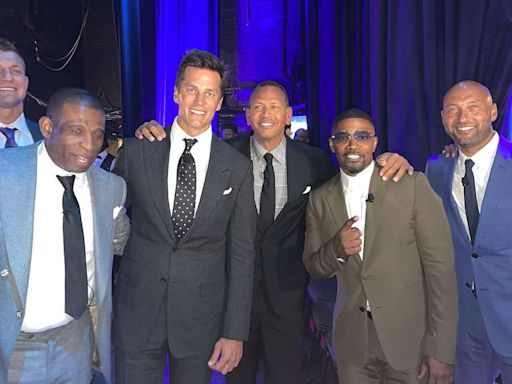 Jamie Foxx Hangs with Tom Brady, Derek Jeter, Alex Rodriguez and Deion Sanders: 'Goat Herd'