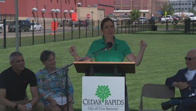 City leaders open new 12th Ave Dog Park in downtown Cedar Rapids