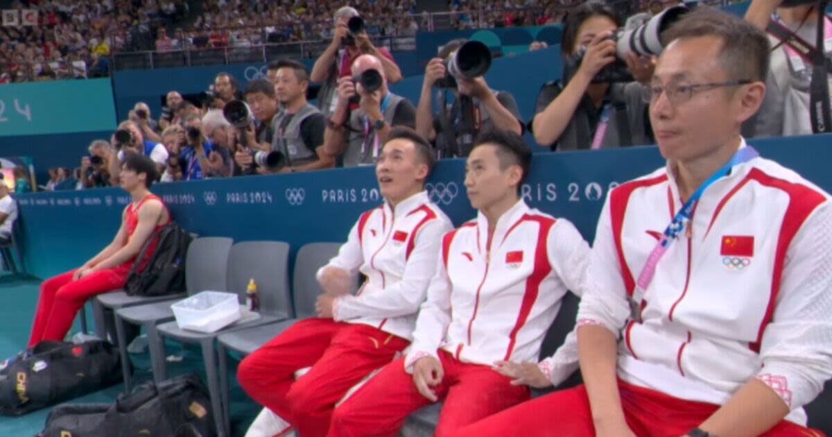 Chinese gymnast sits away from team-mates after costing Olympic gold with errors