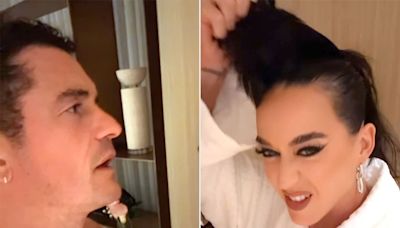 Katy Perry Tells Orlando Bloom ‘This Bang Isn’t Real, but My Love for You Is’ as She Rips Off Wig in Funny Video