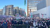 The two-minute silence of thousands of pro-Palestinian protesters was held to make a point