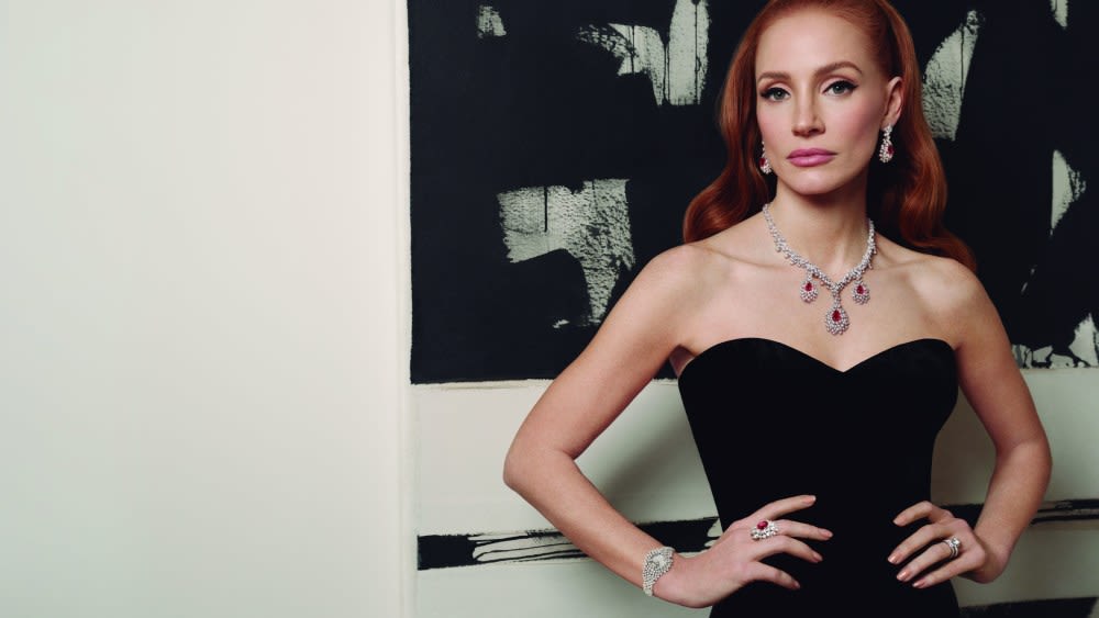 Jessica Chastain Channels Old-school Hollywood Glamour in Damiani Ad Campaign