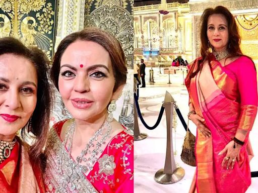 Poonam Dhillon recalls bride Radhika Merchant inquiring about her daughter's absence at the wedding; calls Ambanis 'gracious hosts' | Hindi Movie News - Times of India