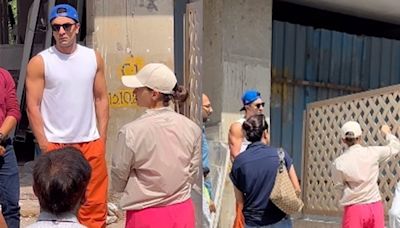 Alia Bhatt and Ranbir Kapoor visit their under construction house in Bandra, fans joke ‘Taj Mahal would have been ready by now’
