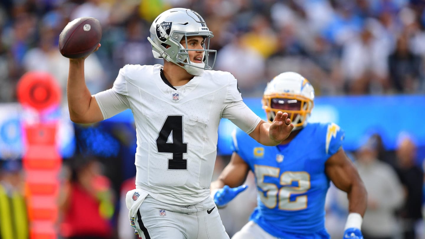 Raiders QB Aidan O'Connell Deserves Mulligan Week One Against the Chargers