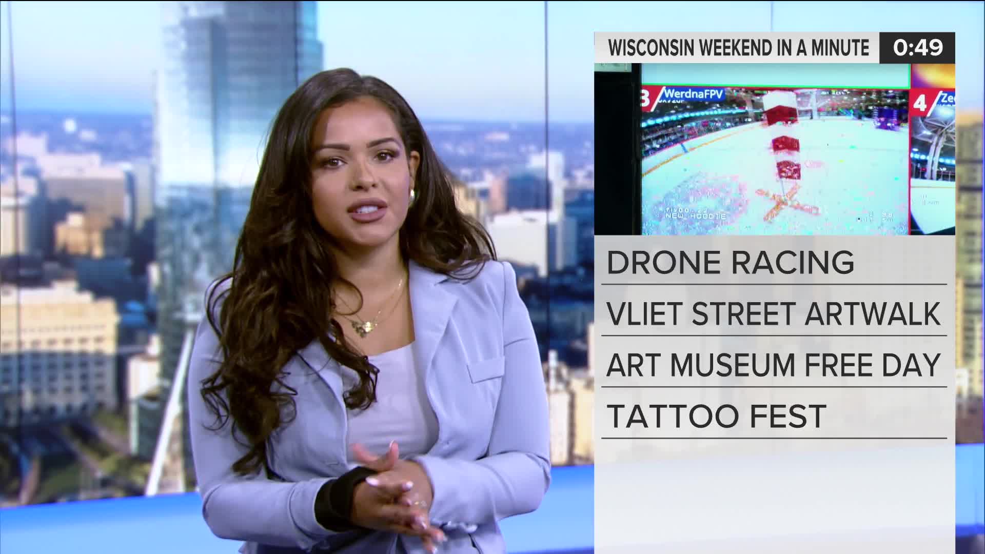 Wisconsin Weekend in a Minute: Ice Storm Drone Racing Competition, Kevin Hart, and Art Museum Free Day