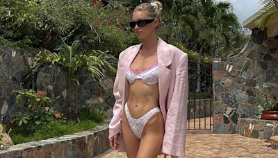 Elsa Hosk flaunts her very toned figure in a chic bikini
