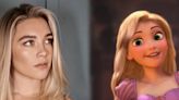 Disney estaría buscando a Florence Pugh para interpretar a Rapunzel en el remake live-action de Enredados