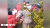 Watch: Iran Red Crescent recovers bodies from crash site