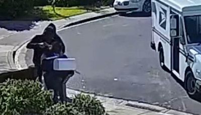 California postal worker robbed at gunpoint in brazen daytime attack caught on video: ‘I’m going to die'