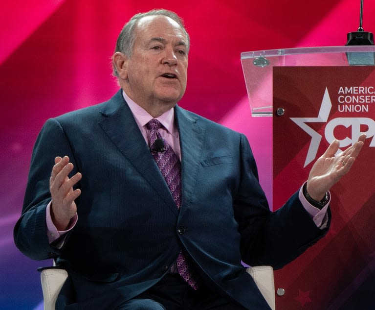 Mike Huckabee Targets Meta With Lawsuit Over Unauthorized Ads for CBD Gummies | Delaware Business Court Insider