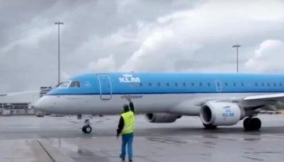 Person dies after becoming trapped in KLM jet engine at Amsterdam airport