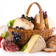 Filled with high-quality, artisanal food items such as cheeses, crackers, chocolates, and wine. Perfect for foodies or those who appreciate fine dining. Can be customized to include specific dietary restrictions or preferences.