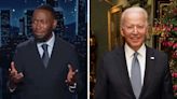 Lamorne Morris makes fun of President Biden's age on 'Jimmy Kimmel Live': "He didn’t drop out so much as he wandered off"