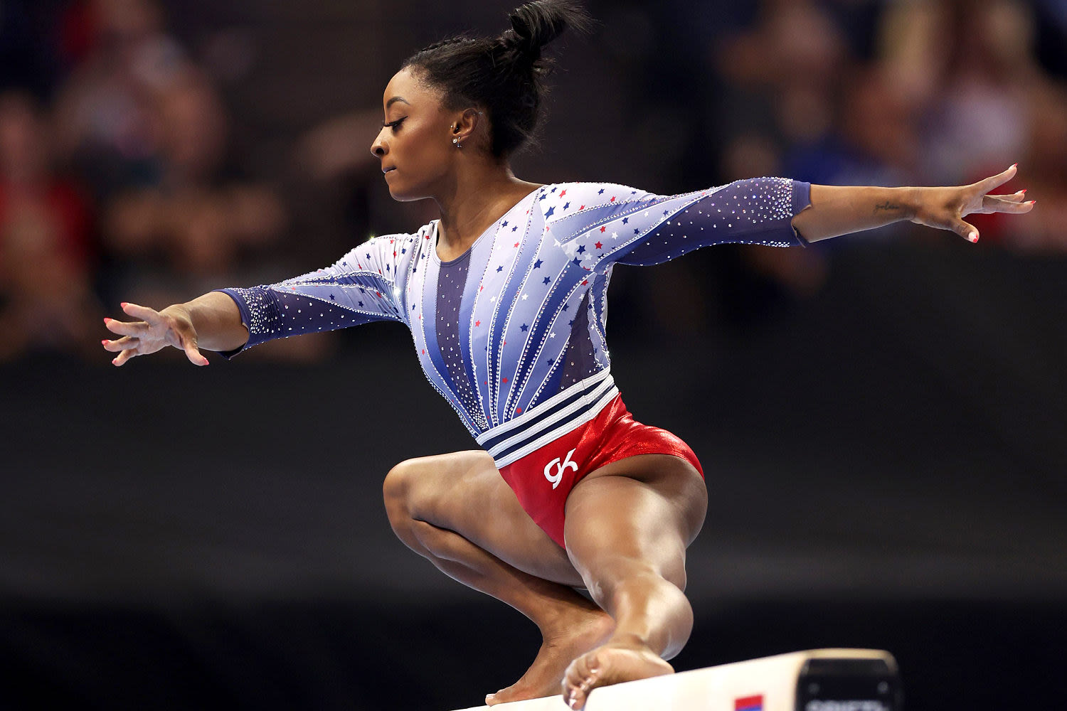 Simone Biles leads Day 1 of the U.S. Olympic gymnastics trials as injuries rock Team USA