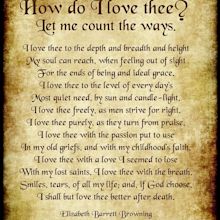 How Do I Love Thee Poem - Antique Style Digital Art by Ginny Gaura ...