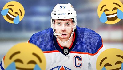 Connor McDavid's hilarious reaction to Oilers' nail-bitting Game 7 win over Canucks