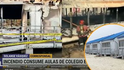 Incendio consume aulas de colegio en Mórrope: director lamenta falta de ayuda del GORE Lambayeque y del Minedu