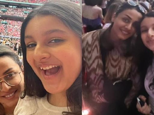 PHOTOS: Mahesh Babu's wife Namrata Shirodkar and daughter Sitara enjoy Taylor Swift concert in London