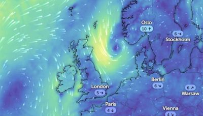 Track European Monsoon as it heads towards the UK bringing really moist weather