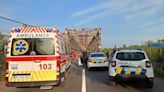 Bridge collapse in Ukraine’s Zakarpattia: five injured, including two children