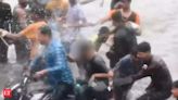 Lucknow waterlogging: Woman on two-wheeler groped, splashed with flooded water near Taj Hotel. Video goes viral