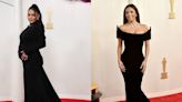 Vanessa Hudgens and Eva Longoria set an early all-black trend at the Oscars