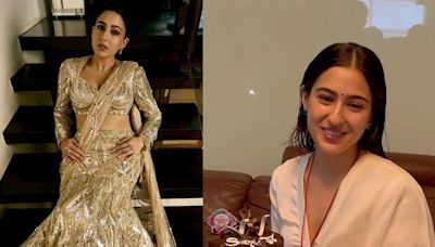 Sara Ali Khan celebrates birthday with paparazzi, cuts cake with them in a heartwarming gesture