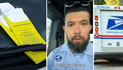 'It's happening at the parking meters here too': USPS worker has been noticing a suspicious parking ticket scam around town. Don't fall for it