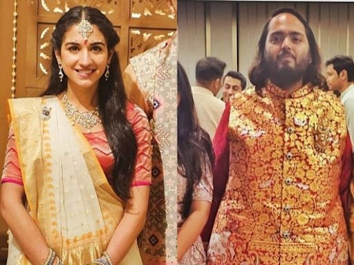 Radhika And Anant Exude Unreal Glow During Graha Shanti Puja - PICS