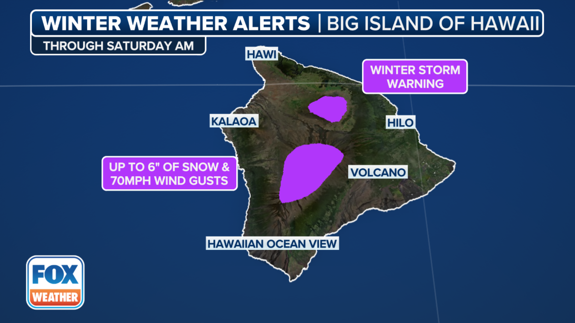 Powerful storm in Hawaii brings severe weather threat for islands, Winter Storm Warning for mountains