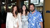 Adam Sandler and daughter Sunny, 14, have a matching moment on the red carpet