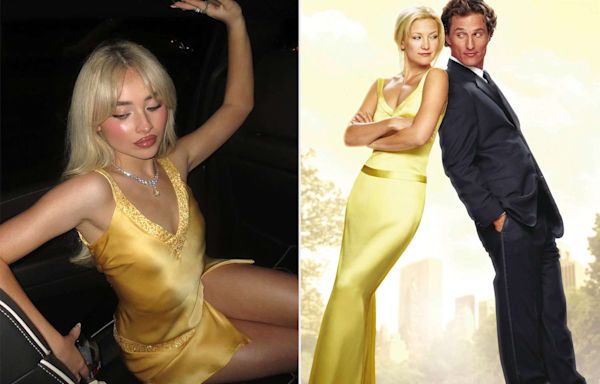 Sabrina Carpenter Celebrates 25th Birthday in Yellow Minidress (from Depop!) Inspired by “How to Lose a Guy in 10 Days”