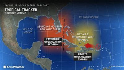 Tropical rainstorm in Caribbean may strengthen, impact Florida