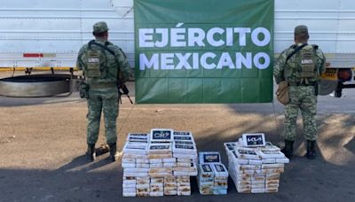 Militares dan duro golpe al narco en Sinaloa; decomisan 40 millones de pesos en cargamento de cocaína