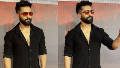 Vicky Kaushal in all-black suave look 'KILL-s' it at movie screening and we are not complaining